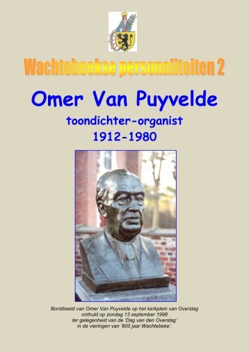 toondichter-organist Omer Van Puyvelde - Toerisme Wachtebeke