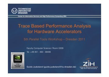 Trace Based Performance Analysis for Hardware Accelerators