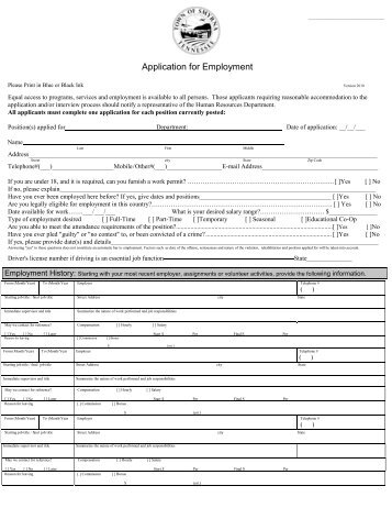 employment history pl