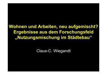 Nutzungsmischung im Städtebau - Initiative Arbeit und Klimaschutz