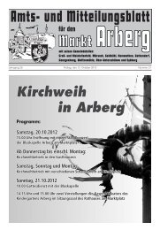 Samstag, 20.10.2012 - Markt Arberg