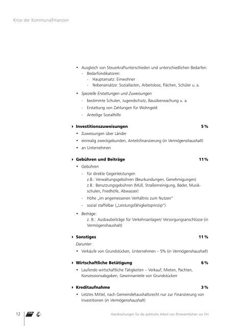 Krise der Kommunalfinanzen Handreichungen ... - Arbeit und Leben