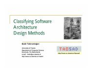 Classifying Software Architecture Design Methods - trese