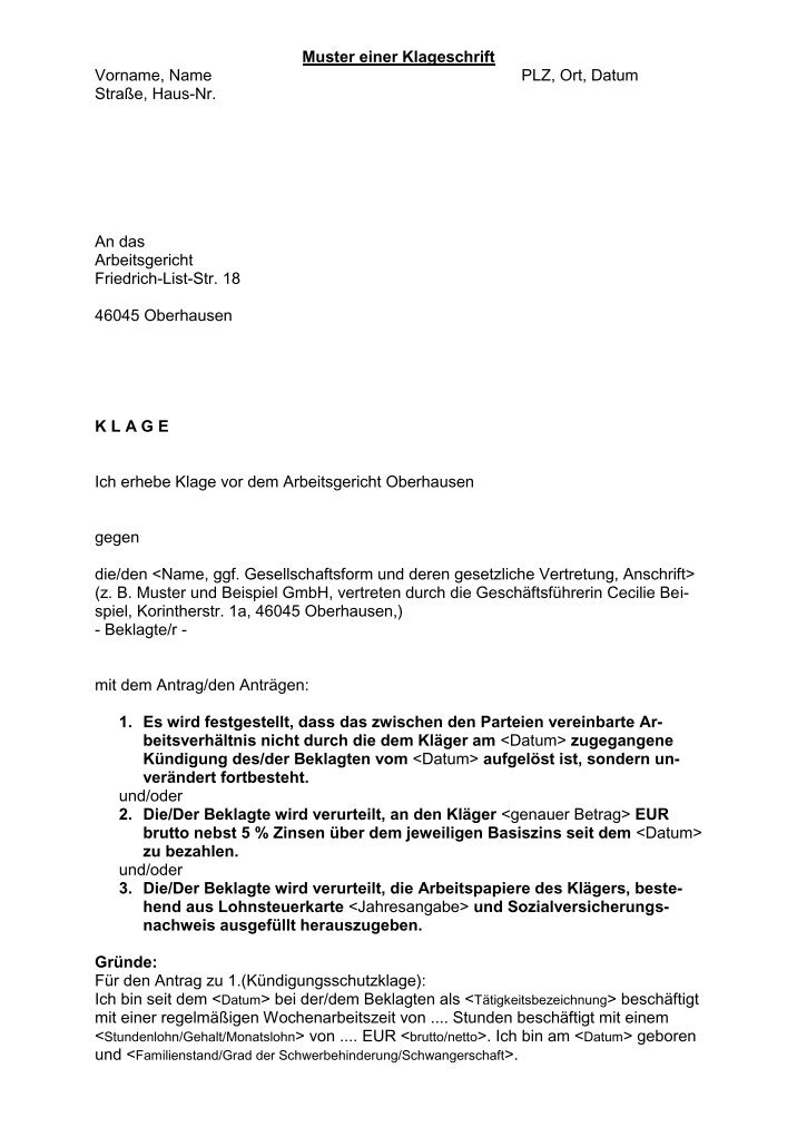 Klageschrift Magazine