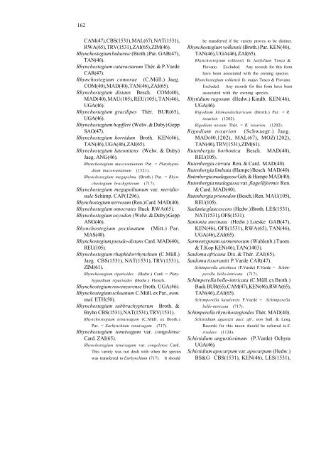 Checklist of the mosses of sub-Saharan Africa