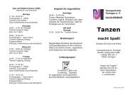 Club-Flyer - Tanzsportclub Teningen eV