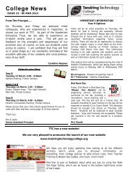 College News Issue 23 060313 - Tendring Technology College