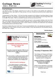 College News Issue 3 19.09.12 TC - Tendring Technology College