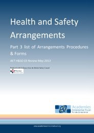 Health and Safety Arrangements