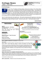 College News Issue 7 17.10.12 TC - Tendring Technology College