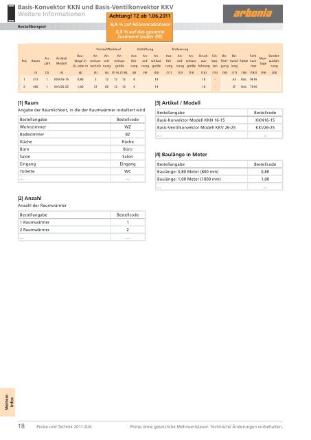 Basis-Konvektor 1 - Arbonia