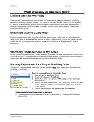 WOE Warranty or Obsolete (OBS) Warranty Replacement in My Sales
