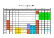 Platzbelegungsplan 2012 - TuS Lotte e.V.