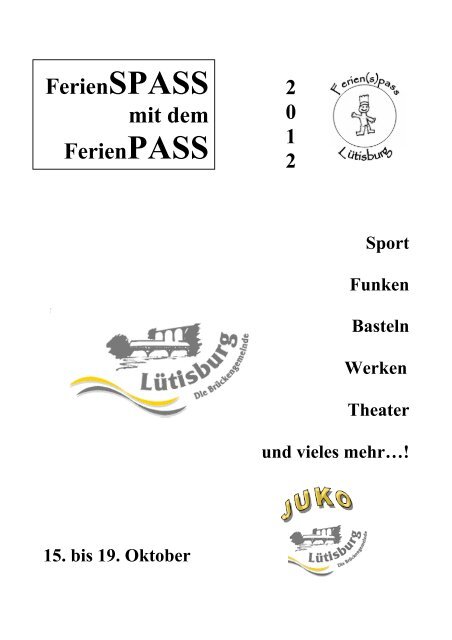 Büechli 2012 pdf - Ferienpass