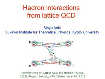 Hadron interactions from lattice QCD