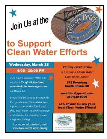 to Support Clean Water Efforts - Two Rivers Coalition