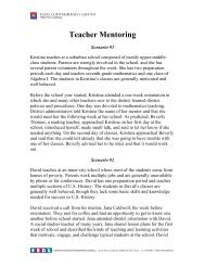 Teacher scenarios - Texas Comprehensive Center - SEDL