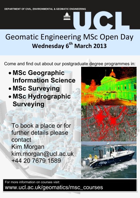 Ucl Civil And Environmental Engineering Geomatics