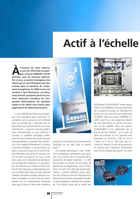 Magazine des clients today 42, p. 7 - Arburg