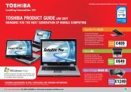 TOSHIBA PRODUCT GUIDEJAN 2007