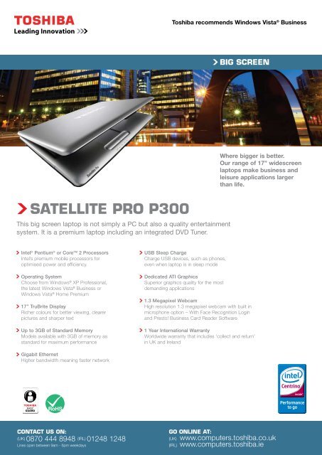satellite PRo P300 - Toshiba
