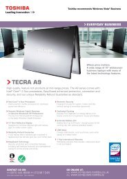 teCRa a9 - Toshiba