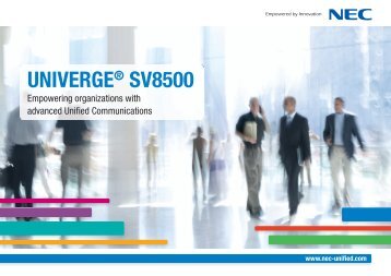 UNIVERGE® SV8500 - Nec