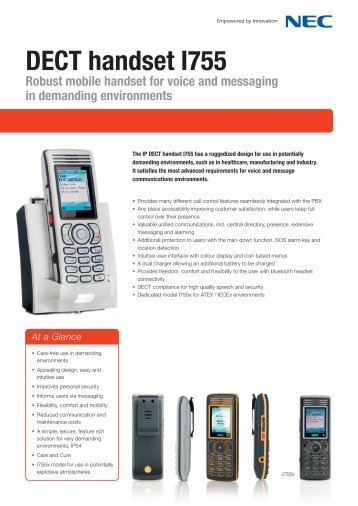 DECT handset I755 - Nec