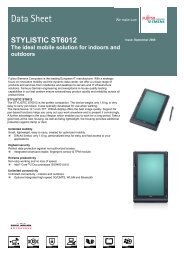Stylistic ST6012 Datasheet - Fujitsu UK