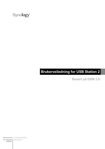 Brukerveiledning for USB Station 2 - Synology Inc.