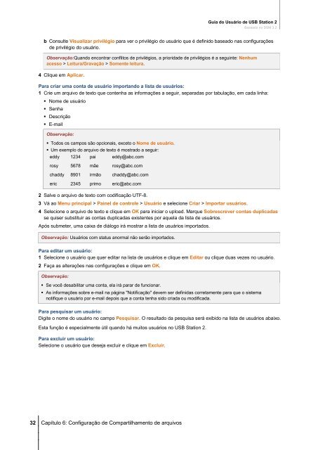 Guia do Usuário de USB Station 2 Baseado no DSM ... - Synology Inc.