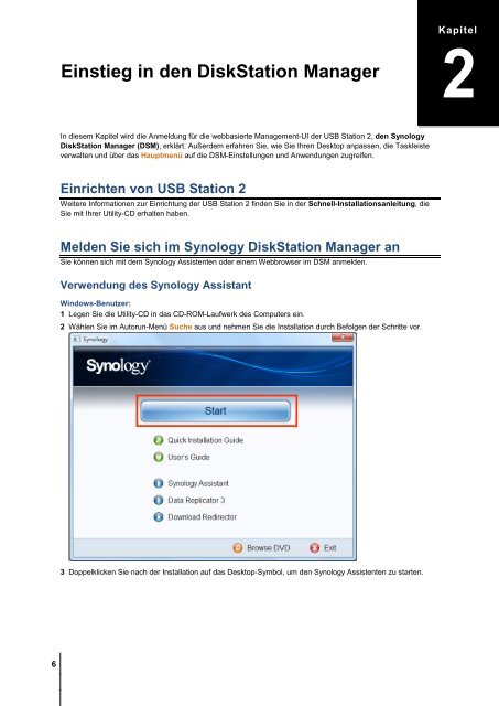 USB Station 2 Benutzerhandbuch - Synology Inc.