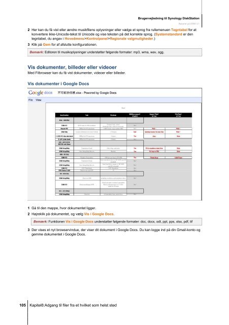 Brugervejledning til Synology DiskStation