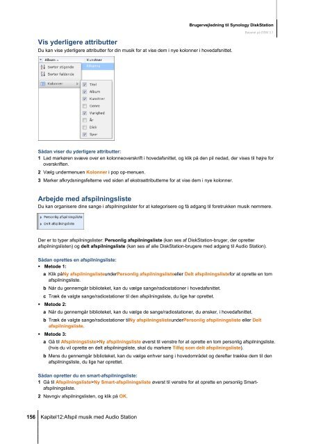 Brugervejledning til Synology DiskStation