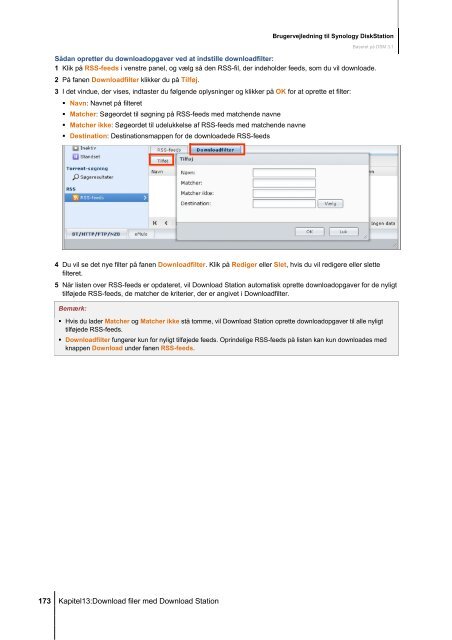 Brugervejledning til Synology DiskStation