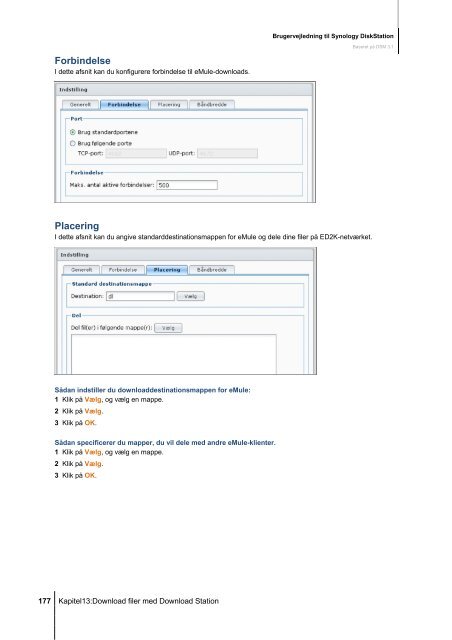 Brugervejledning til Synology DiskStation