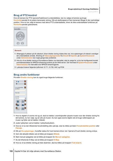 Brugervejledning til Synology DiskStation