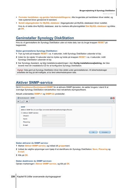 Brugervejledning til Synology DiskStation