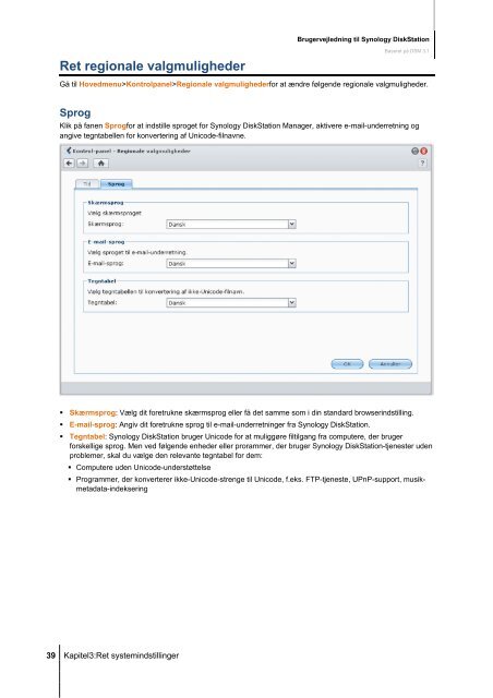 Brugervejledning til Synology DiskStation