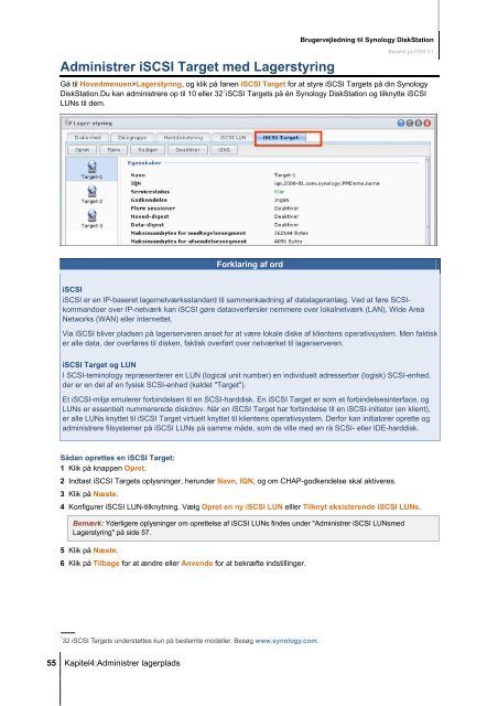 Brugervejledning til Synology DiskStation