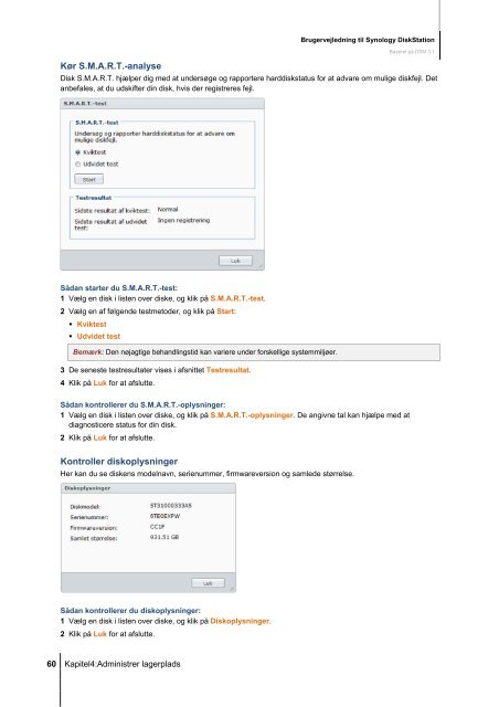 Brugervejledning til Synology DiskStation