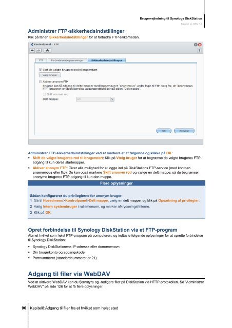 Brugervejledning til Synology DiskStation