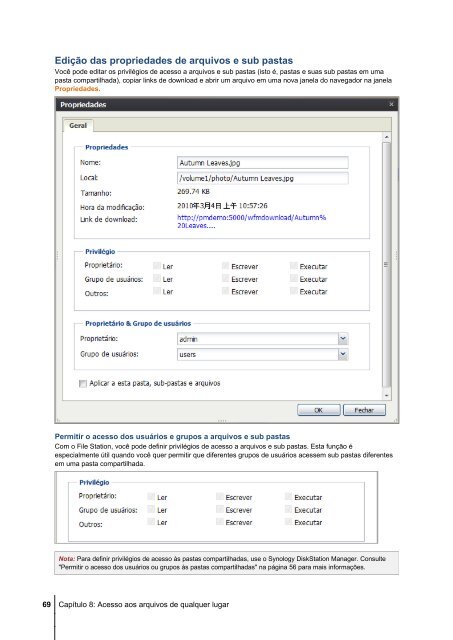 Guia do Usuário de Synology DiskStation