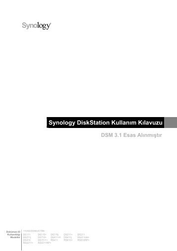 Synology DiskStation Kullanım Kılavuzu