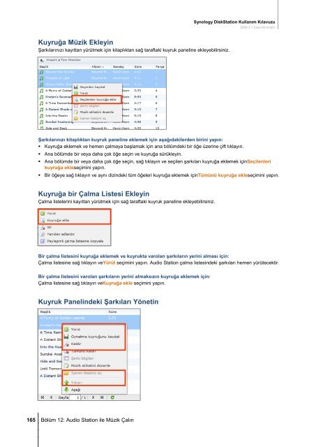 Synology DiskStation Kullanım Kılavuzu