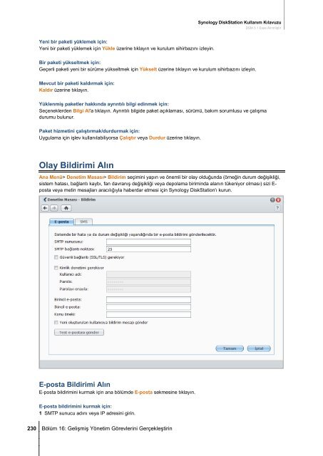 Synology DiskStation Kullanım Kılavuzu