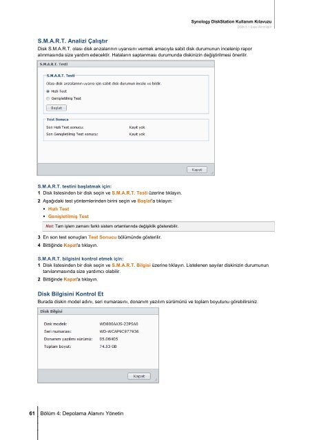 Synology DiskStation Kullanım Kılavuzu