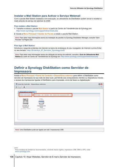 Guia do Utilizador da Synology DiskStation