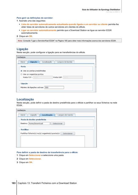 Guia do Utilizador da Synology DiskStation