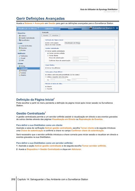 Guia do Utilizador da Synology DiskStation